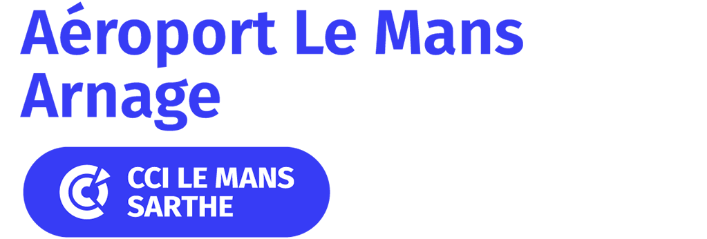 Logo Aéroport Le Mans Arnage CCI Le Mans Sarthe